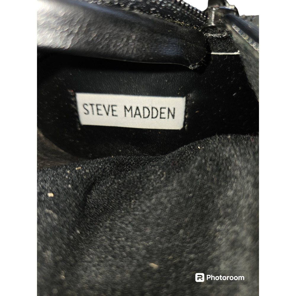 Steve Madden Rackey knee high Tall Black boots Size 8.5 - Picture 4 of 6